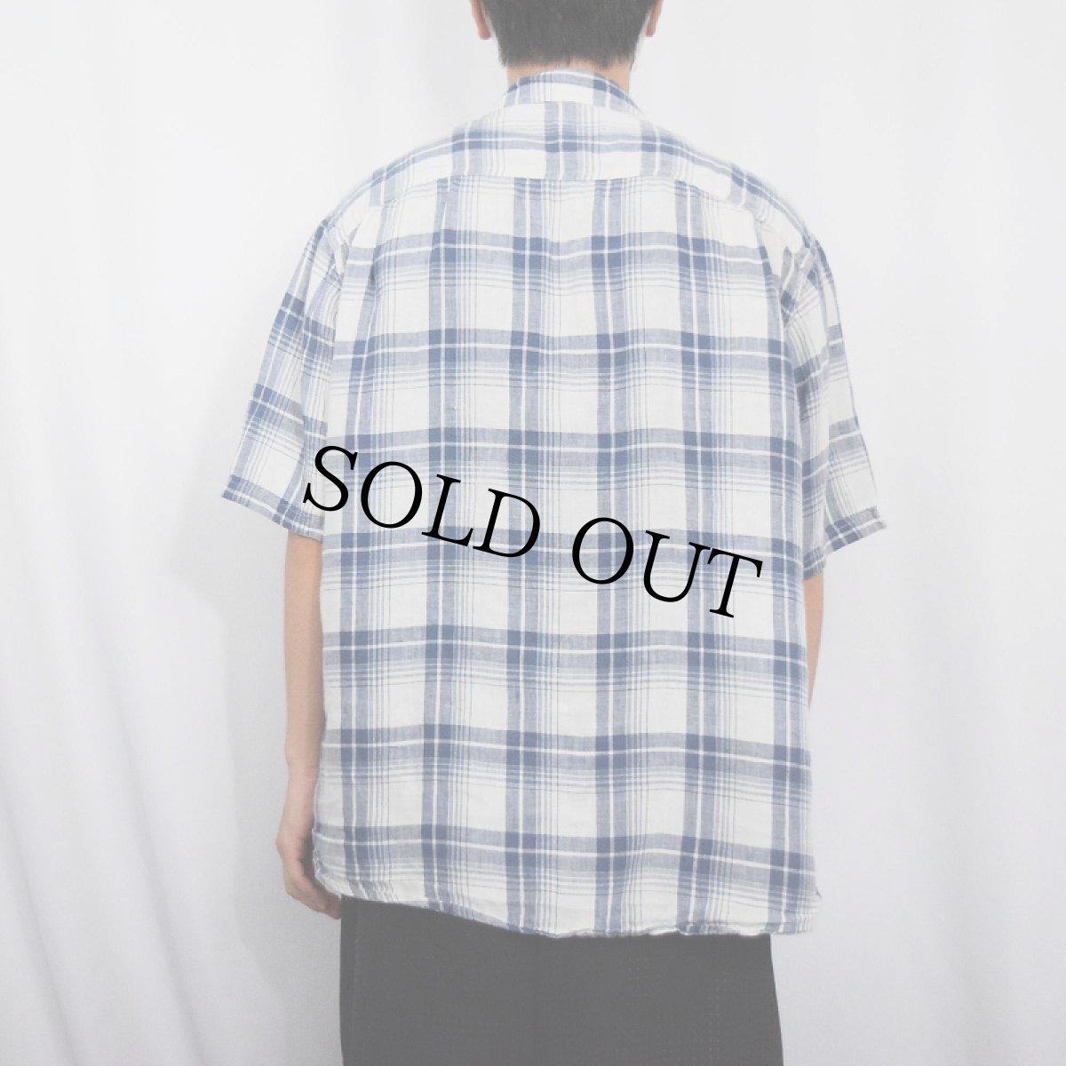 画像3: PENDLETON "MALONE" チェック柄 リネンシャツ L (3)