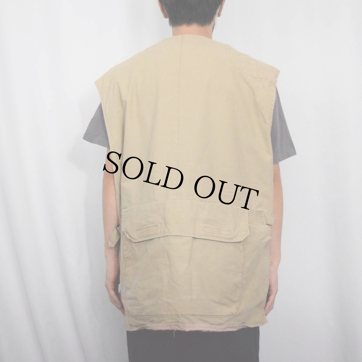 画像3: 【SALE】 80's BANANA REPUBLIC ハンティングベスト XL (3)