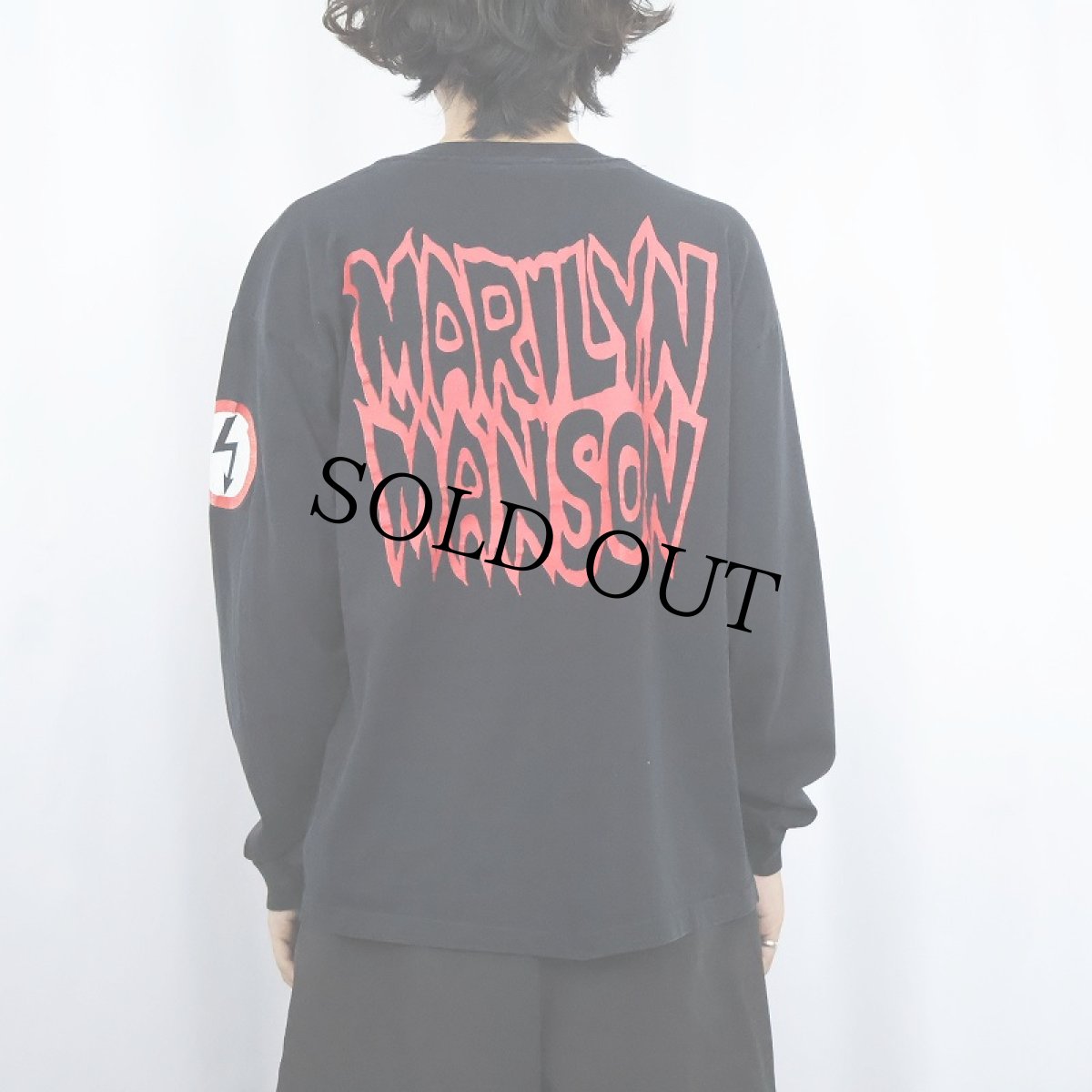 画像4: 90's MARILYN MANSON USA製 "THE SATANIC ARMY" パロディプリント ロックバンドロンT BLACK XL (4)