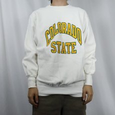 画像2: 90's MVP REVERSE WEAVE TYPE USA製 "COLORADO STATE" プリントスウェット M (2)