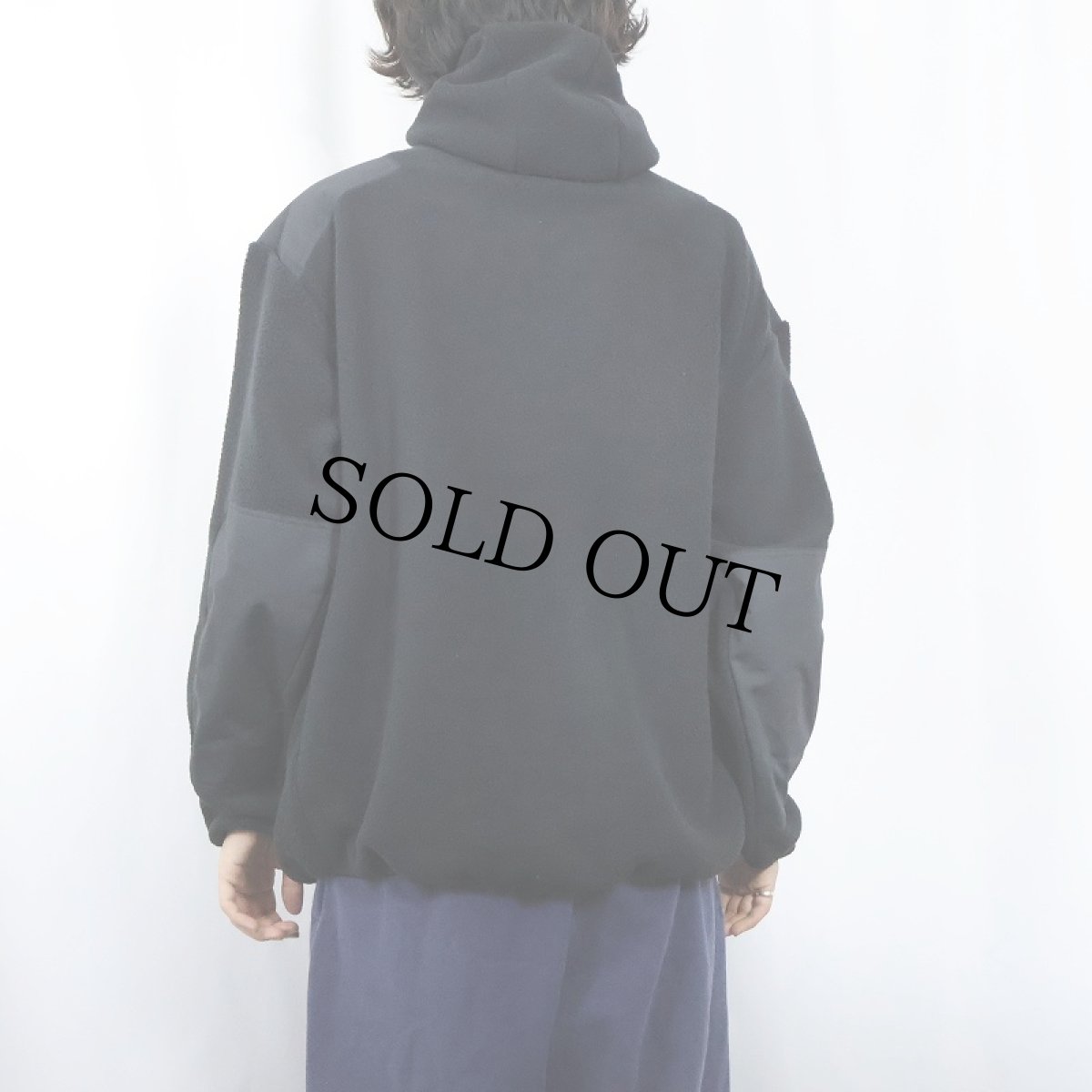 画像4: 90〜2000's NIKE ACG USA製 "NINJA" フリースプルオーバージャケット BLACK M (4)