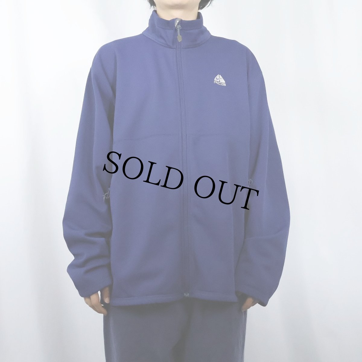 画像2: 2000's NIKE ACG "FIT THERMA" ロゴ刺繍 裏フリースジップジャケット XL (2)