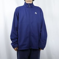 画像2: 2000's NIKE ACG "FIT THERMA" ロゴ刺繍 裏フリースジップジャケット XL (2)