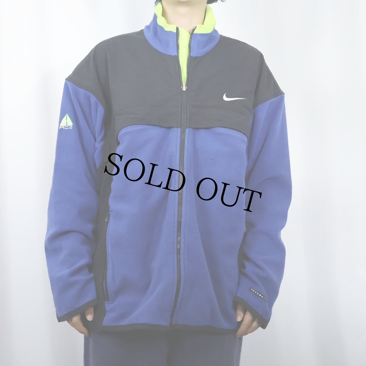 画像2: 90's NIKE ACG "THERMAL LAYER 2" ロゴ刺繍 フリースジャケット XL (2)