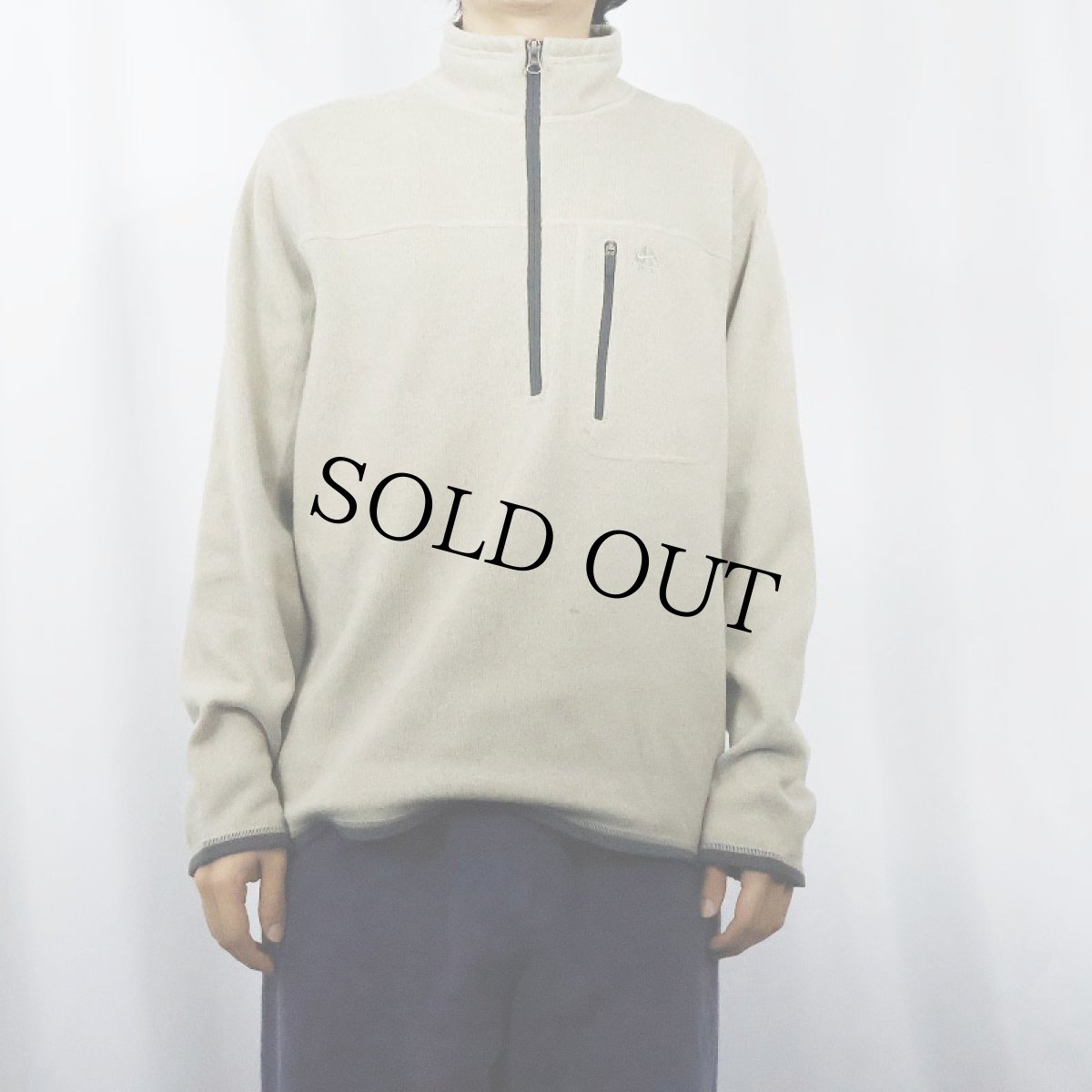 画像2: 2000's NIKE ACG ロゴ刺繍 ニットプルオーバージャケット M (2)