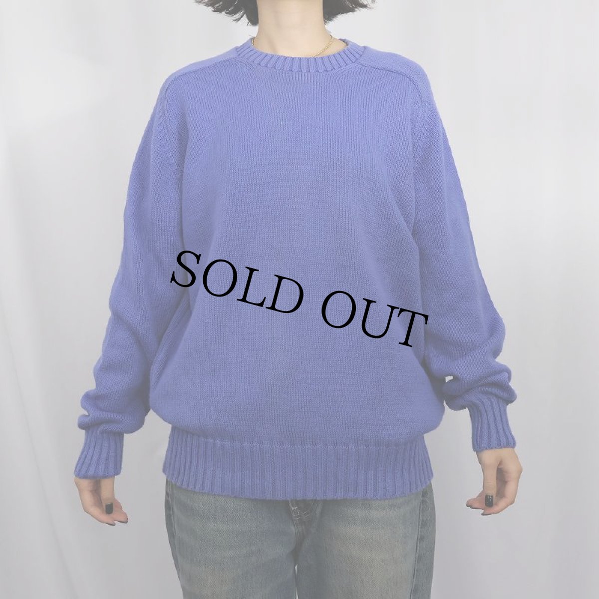 画像2: 80〜90's L.L.Bean USA製 コットンニットセーター XL (2)