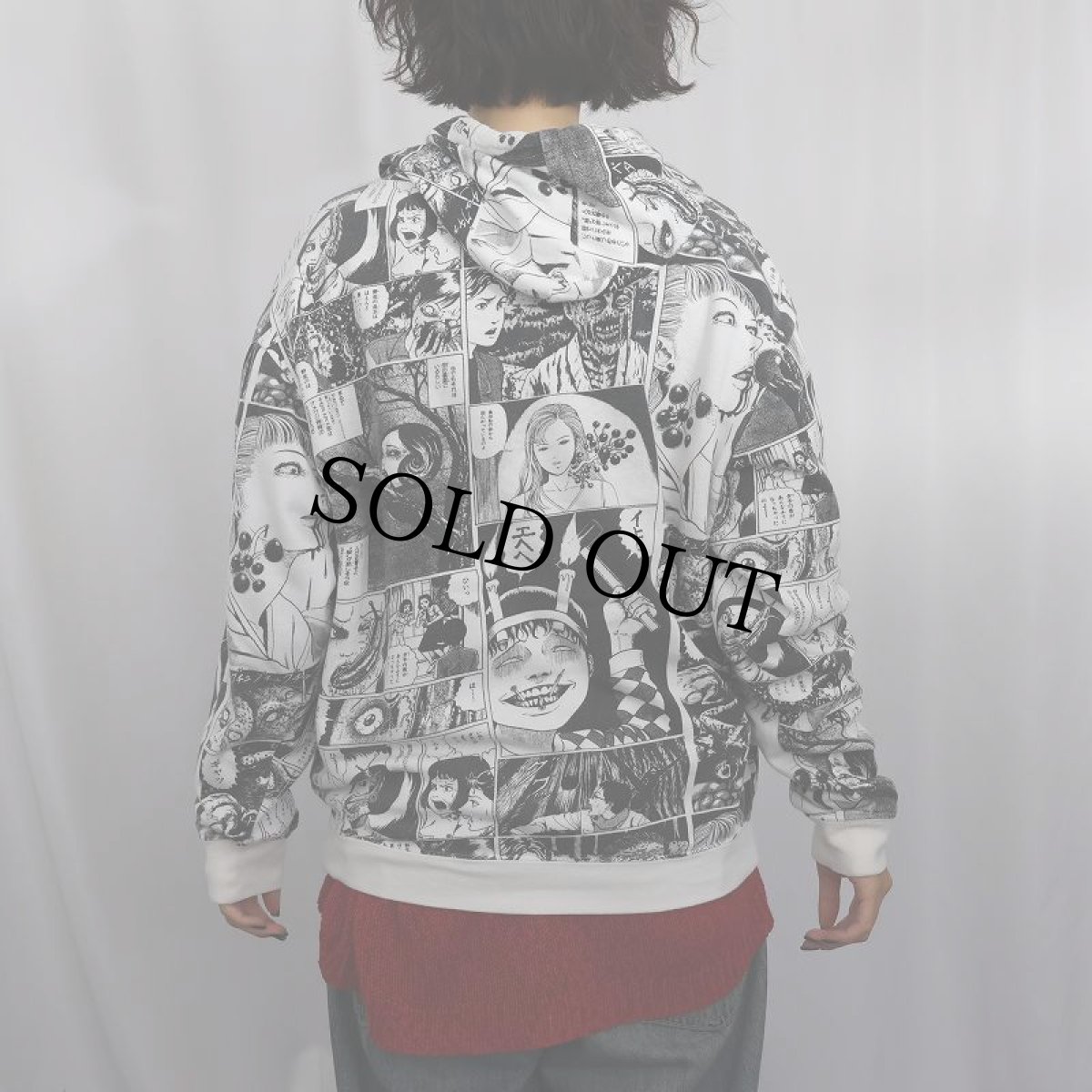 画像3: Junji Ito Collection 伊藤潤二 ホラー漫画プリントスウェットフーディ  (3)