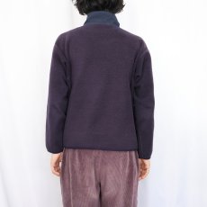 画像3: 90's Patagonia USA製 フリースジップジャケット NAVY L (3)