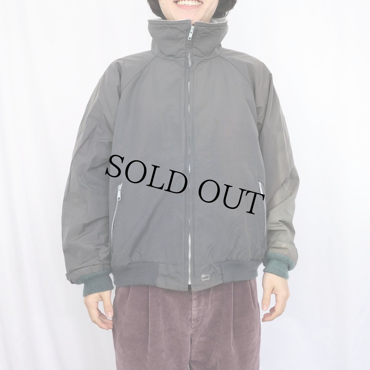 画像2: 80's Woolrich USA製 裏フリース ナイロンジップジャケット XL (2)