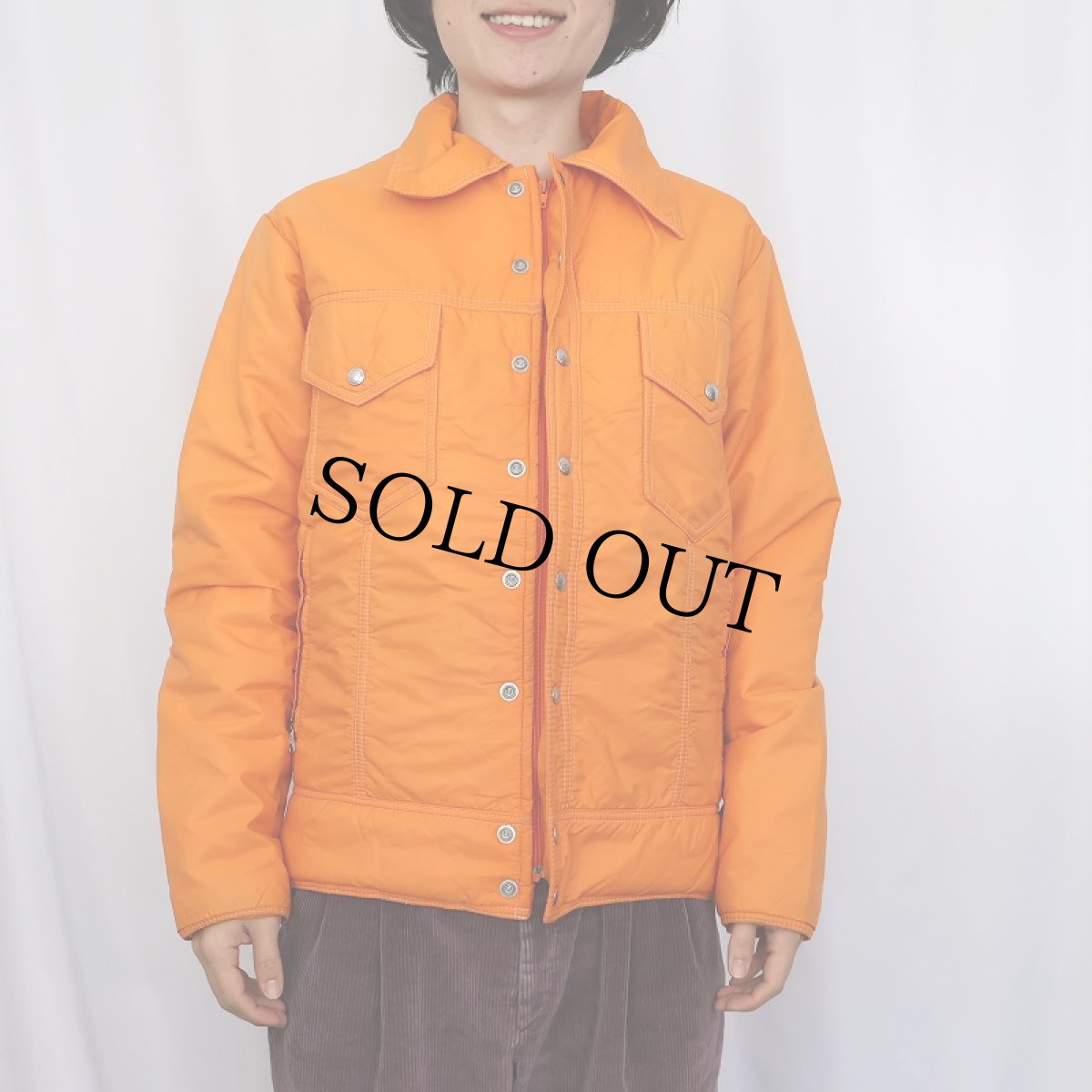 画像2: 70's BLACK BEAR グースダウン トラッカージャケット S (2)