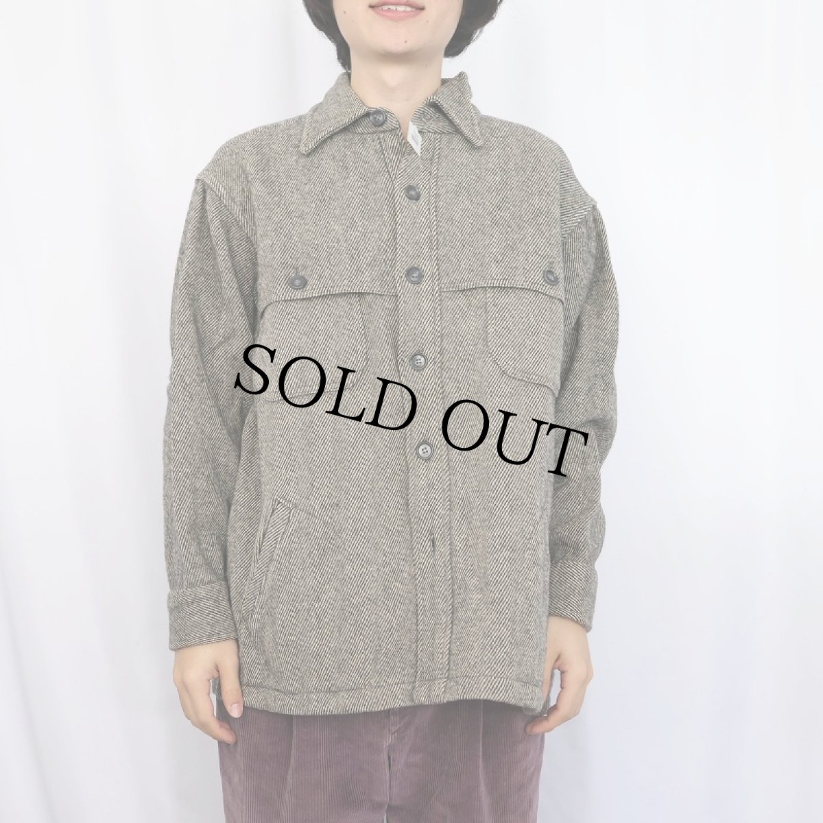 画像2: 80〜90's Eddie Bauer ウールマッキーノジャケット XL (2)