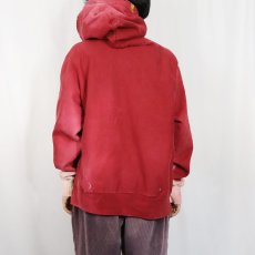 画像4: Champion REVERSE WEAVE ステンシル×ペンキペイント 目無しスウェットフーディー L (4)