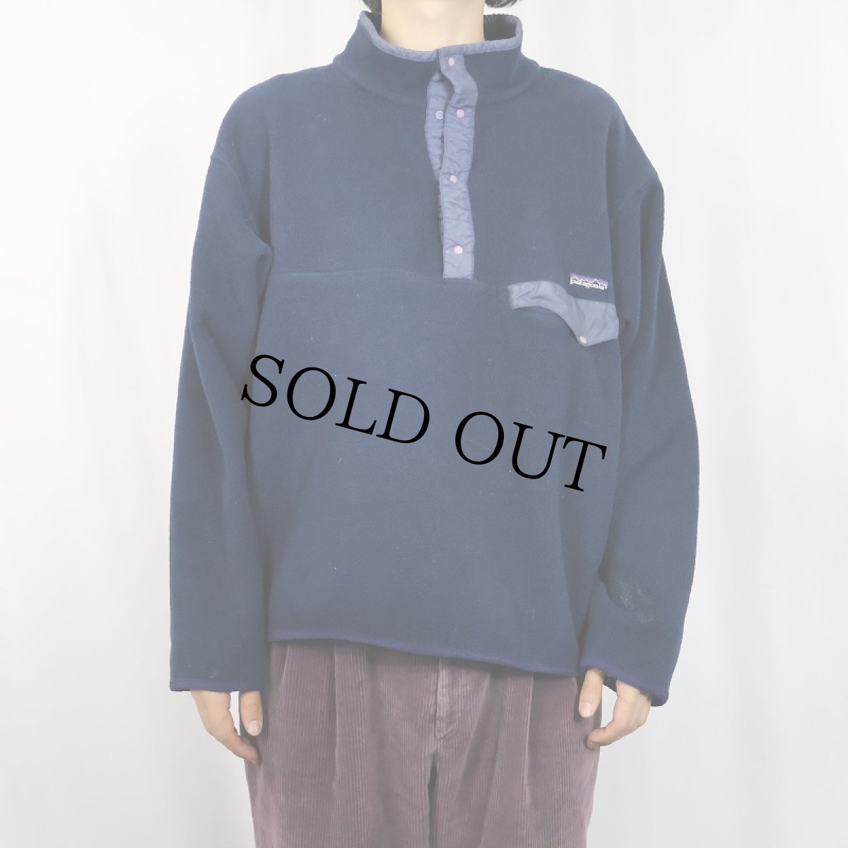 画像2: 90's Patagonia スナップT NAVY XXL (2)