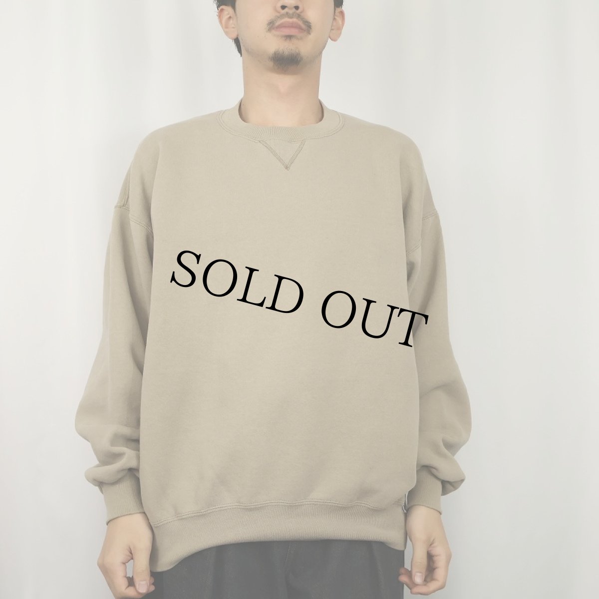 画像2: 90's RUSSELL ATHLETIC USA製 前V 無地スウェット XL (2)