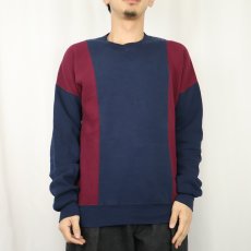 画像2: 90's RUSSELL ATHLETIC USA製 前V 切り替えデザインスウェット XL (2)