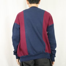 画像3: 90's RUSSELL ATHLETIC USA製 前V 切り替えデザインスウェット XL (3)