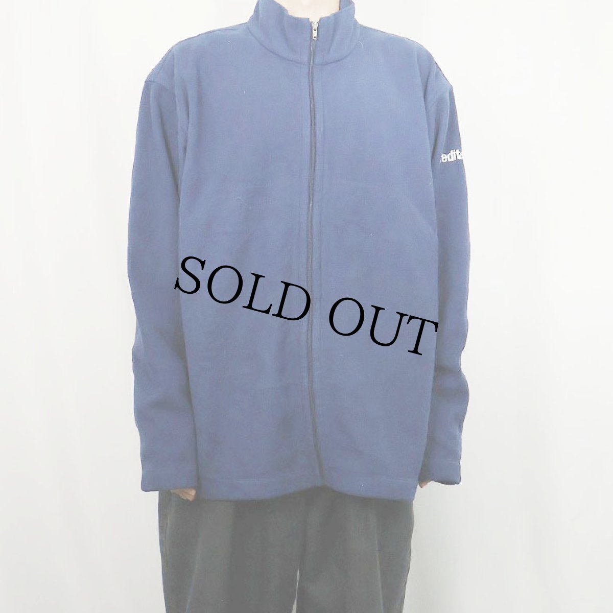 画像2: 2000's Patagonia 刺繍入り マイクロシンチラフリースジャケット NAVY XL (2)