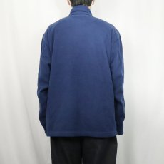 画像3: 2000's Patagonia 刺繍入り マイクロシンチラフリースジャケット NAVY XL (3)