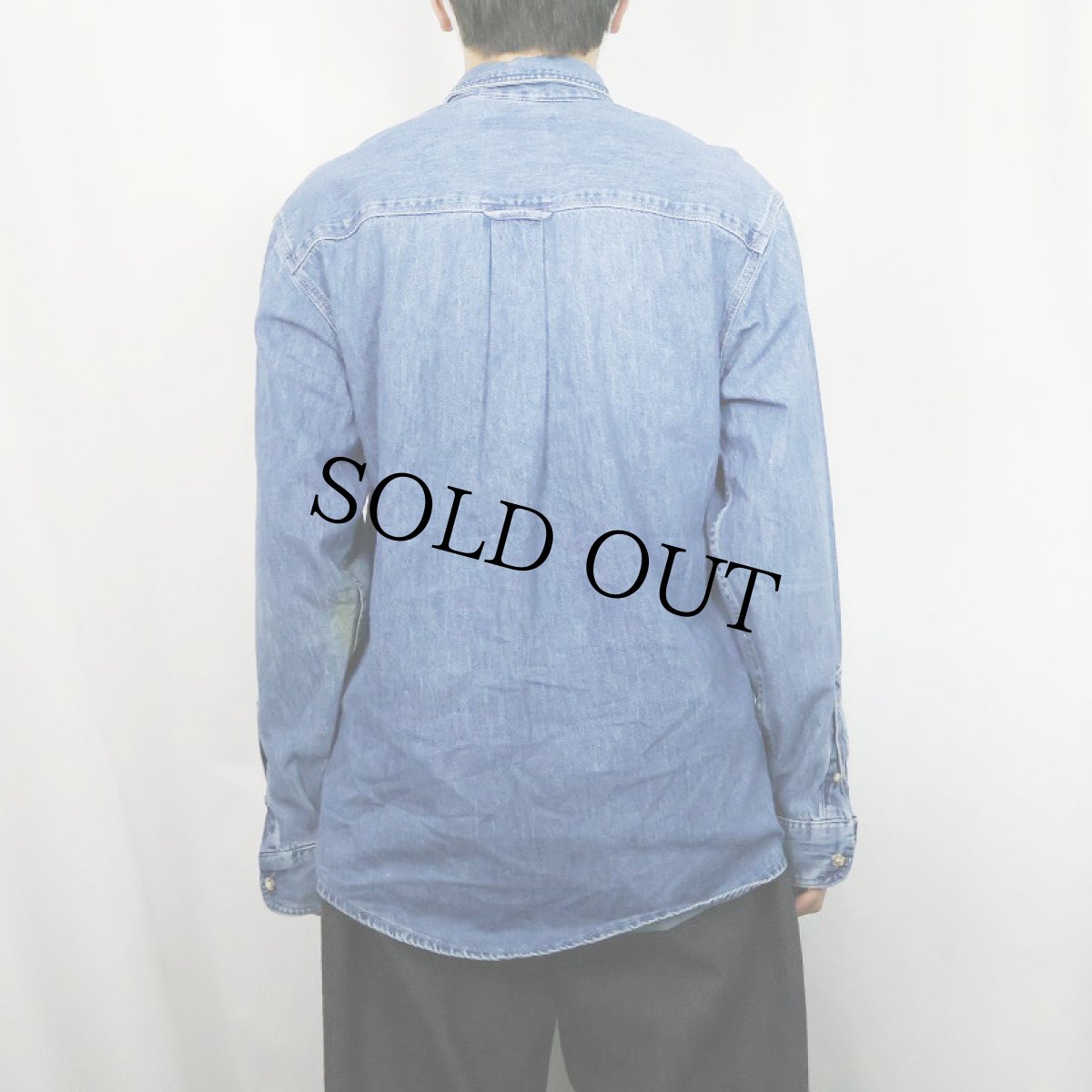 画像3: 80〜90's Eddie Bauer USA製 デニムシャツ S (3)