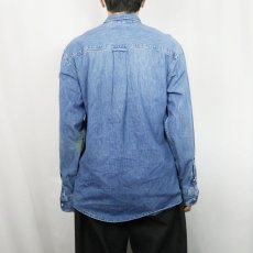 画像3: 80〜90's Eddie Bauer USA製 デニムシャツ S (3)