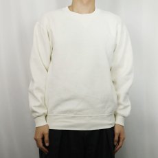 画像2: 90's RUSSELL ATHLETIC USA製 前V 無地スウェット M (2)