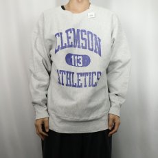 画像2: 90's Champion REVERSE WEAVE "CLEMSON ATHLETICS" プリントスウェット  (2)