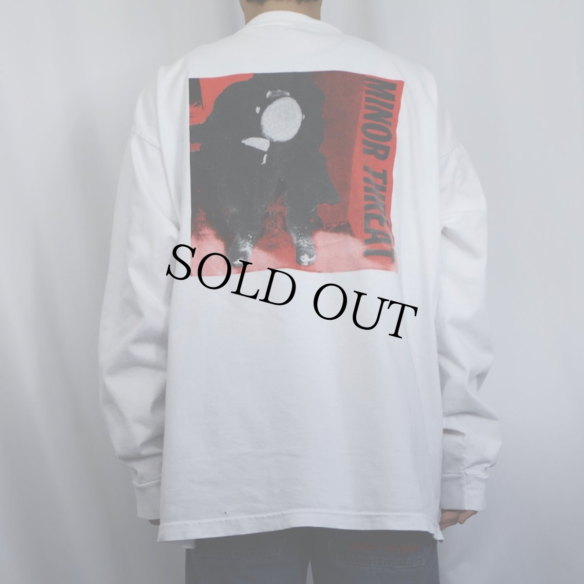 画像4: 90's MINOR THREAT USA製 ハードコアパンクバンド プリントロンT 2XL (4)