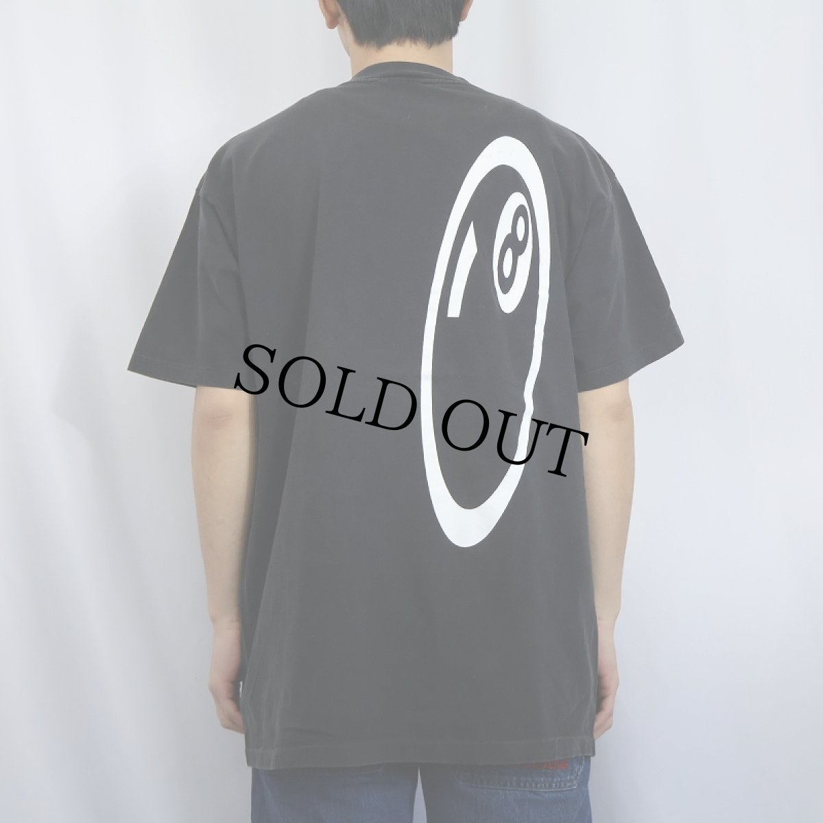 画像4: 90's eight ball USA製 ロゴプリントTシャツ BLACK XL (4)