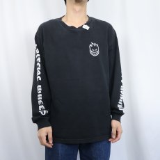 画像3: SPITFIRE WHEELS ロゴプリントロンT BLACK L (3)