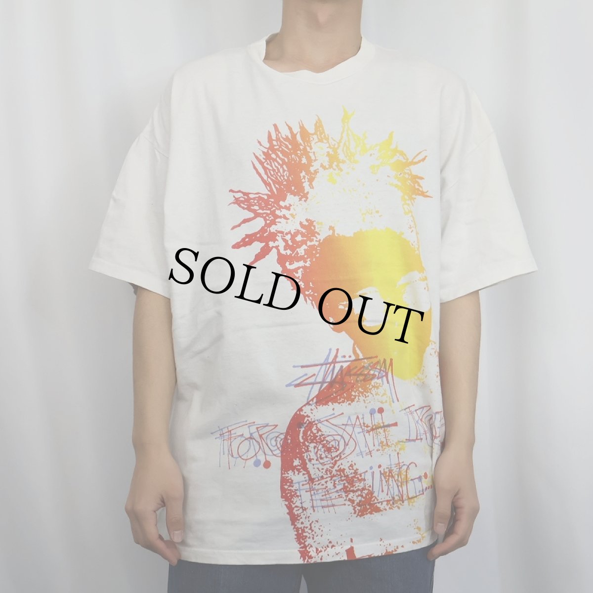 画像3: STUSSY "FOR JAH IRIE FEELING" 大判プリントTシャツ XL (3)