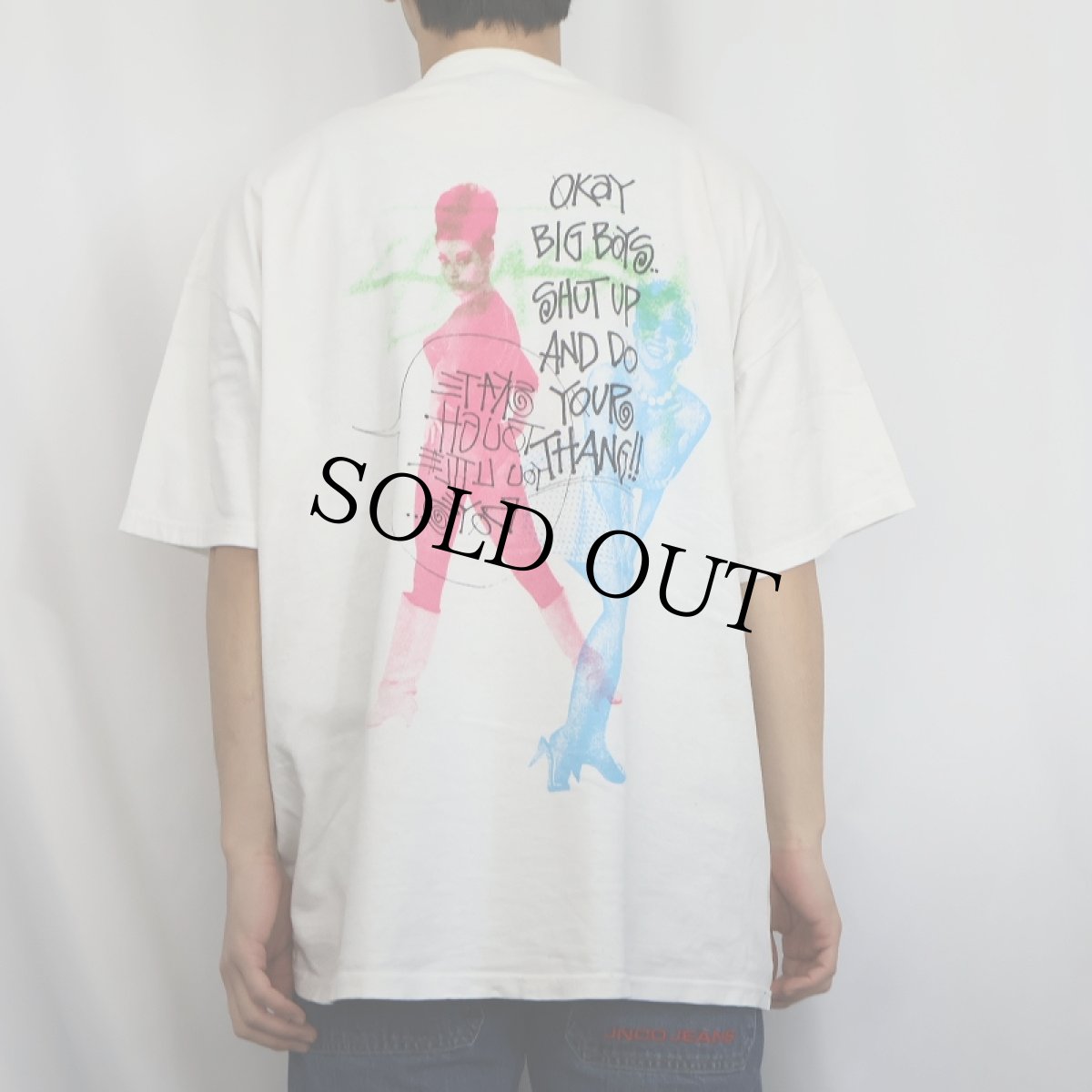 画像4: STUSSY "FOR JAH IRIE FEELING" 大判プリントTシャツ XL (4)