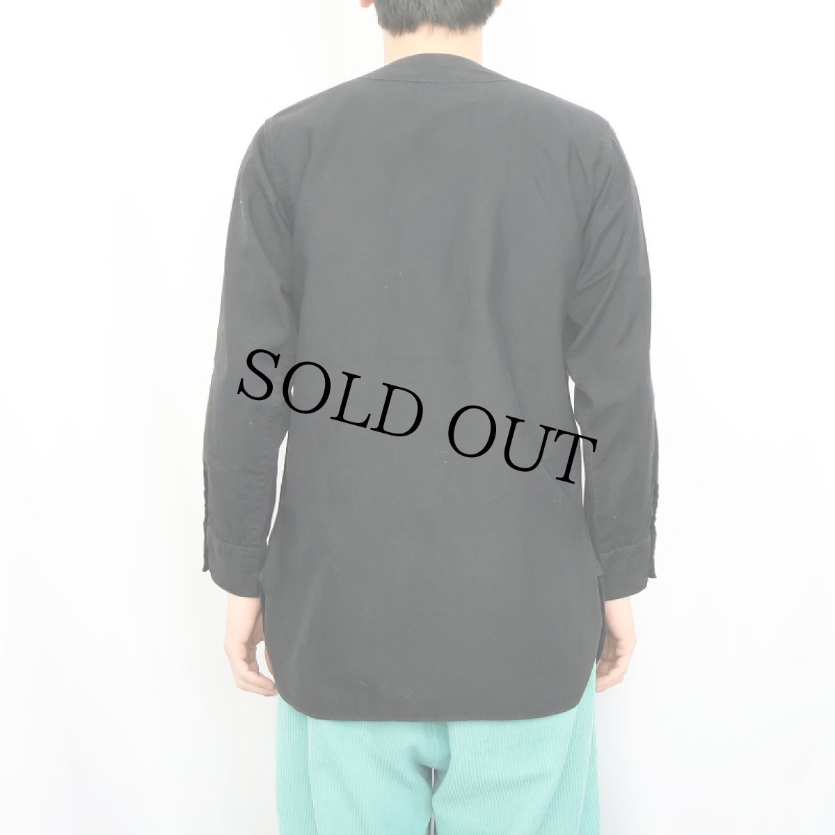 画像4: 〜30's Em-Row コットンベースボールシャツ BLACK (4)