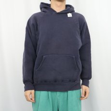 画像2: 60's ダブルフェイス スウェットフーディー NAVY (2)