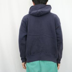 画像3: 60's ダブルフェイス スウェットフーディー NAVY (3)
