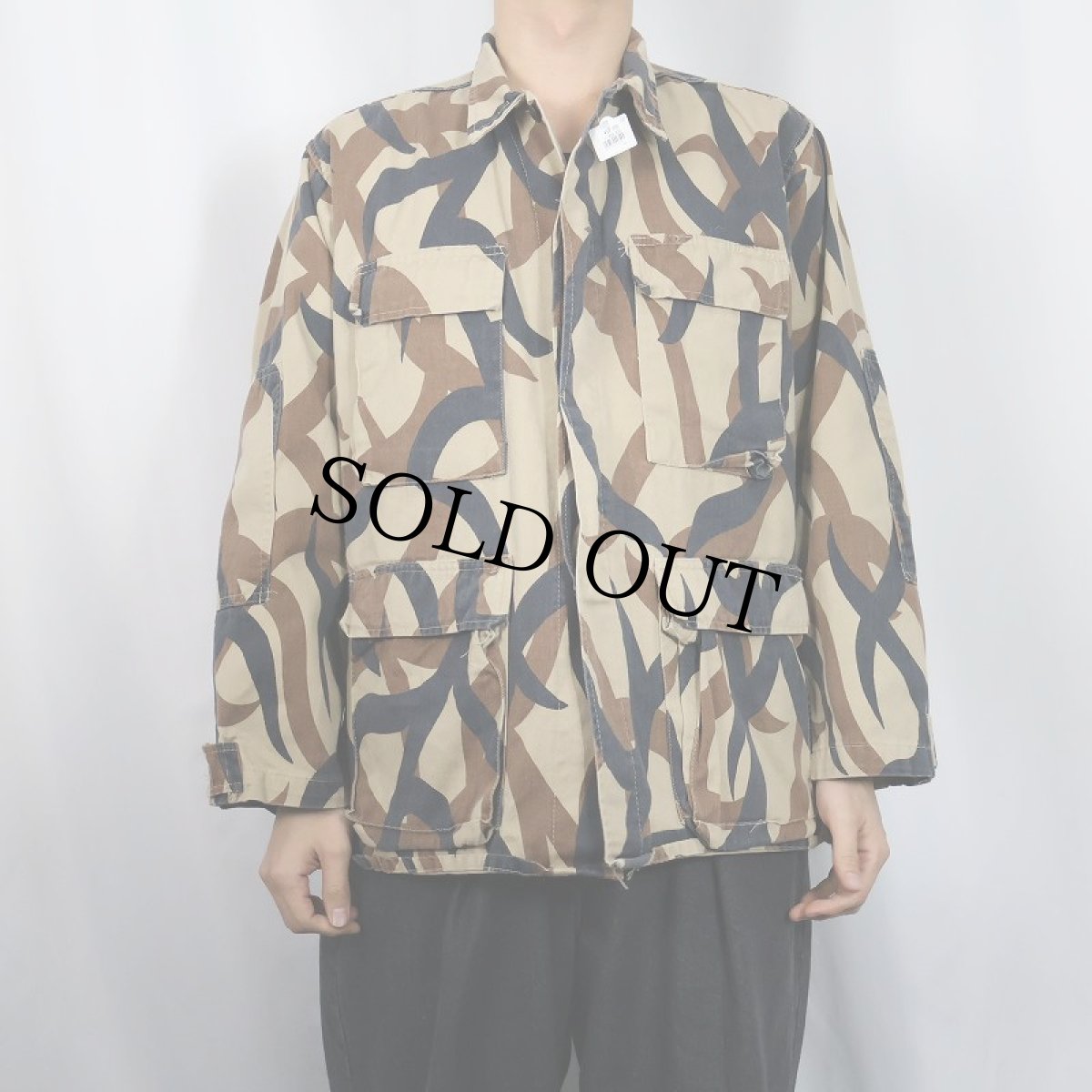 画像3: 80〜90's ASAT USA製 トライバルカモ ファティーグジャケット SMALL-REGULAR (3)