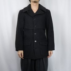 画像3: 30's U.S.NAVY ウールマッキーノコート NAVY (3)