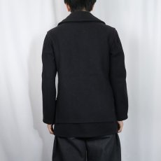 画像4: 30's U.S.NAVY ウールマッキーノコート NAVY (4)
