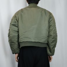 画像4: 70's U.S.AIR FORCE "MA-1 E-TYPE" フライトジャケット M (4)