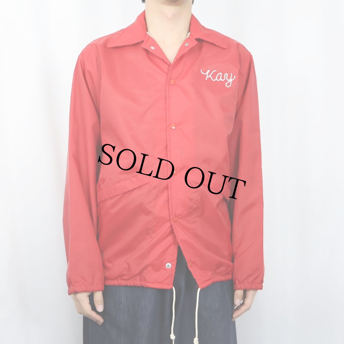 画像3: 70〜80's Pla-Jac by Dunbrooke USA製 チェーン刺繍 コーチジャケット S (3)