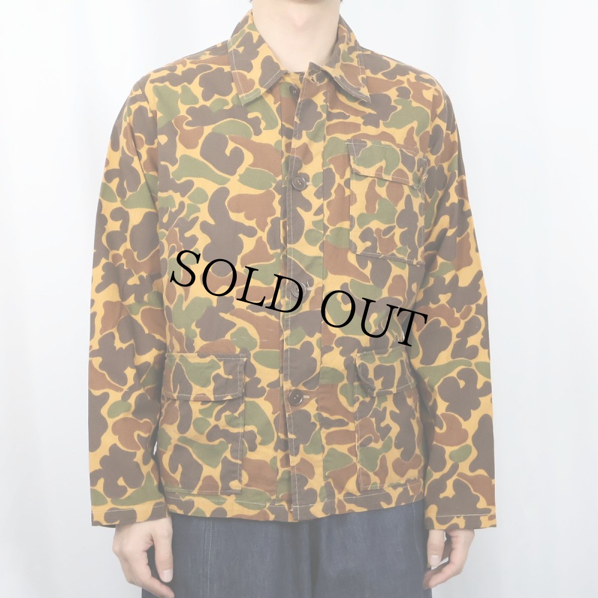 画像2: 90's Kmart ダックハンターカモ柄 コットンシャツジャケット M (2)