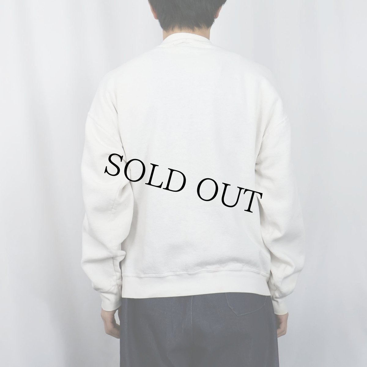 画像3: 90's USA製 "WINE STAINS" プリントスウェット XL (3)