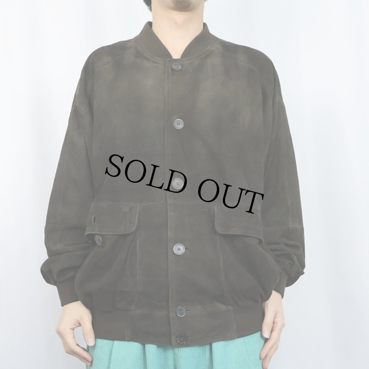 画像2: CHRIST SPORT "A-1 TYPE" スエードレザー ヴァルスタージャケット BROWN (2)