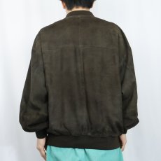 画像3: CHRIST SPORT "A-1 TYPE" スエードレザー ヴァルスタージャケット BROWN (3)