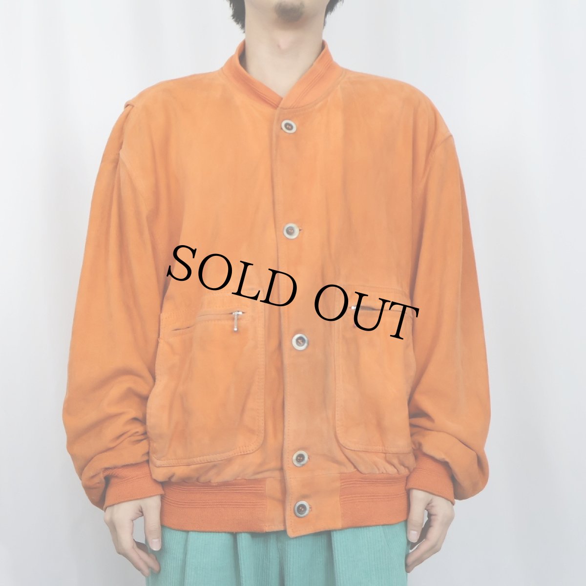 画像2: ITALY製 "A-1 TYPE" スエードレザー ヴァルスタージャケット (2)