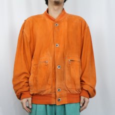 画像2: ITALY製 "A-1 TYPE" スエードレザー ヴァルスタージャケット (2)