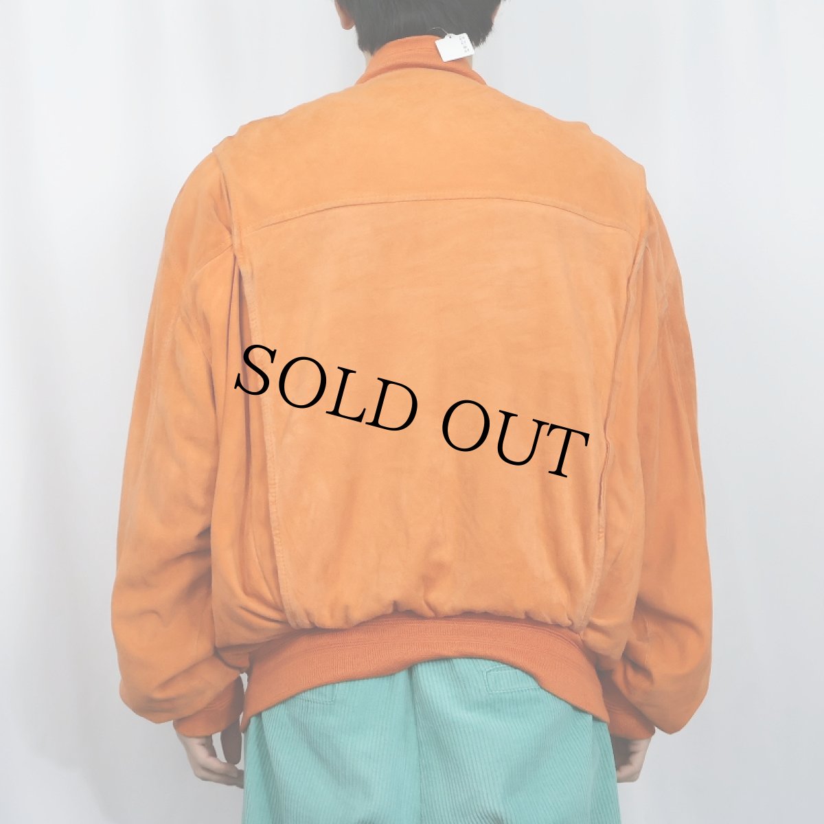 画像3: ITALY製 "A-1 TYPE" スエードレザー ヴァルスタージャケット (3)