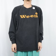 画像3: 90's〜 Ween ロックバンドプリントロンT BLACK XL (3)