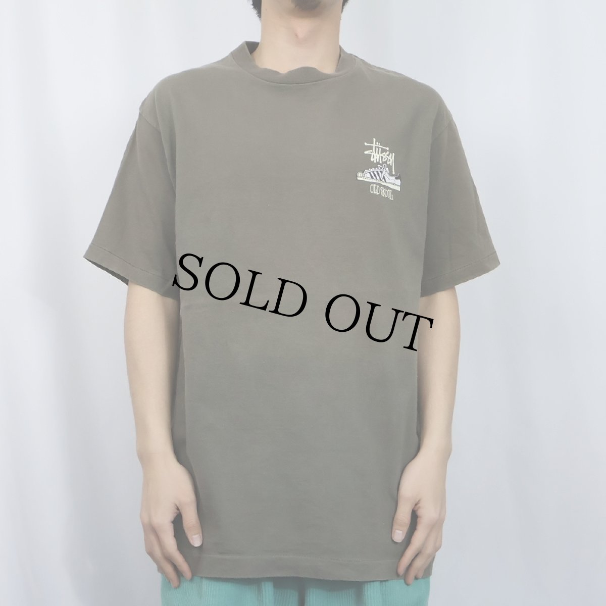 画像3: 80's STUSSY 黒タグ USA製 "OLD SKOOL FLAVOR" プリントTシャツ L (3)