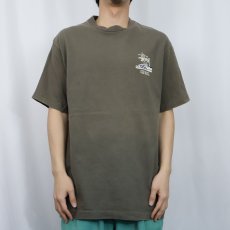 画像3: 80's STUSSY 黒タグ USA製 "OLD SKOOL FLAVOR" プリントTシャツ L (3)