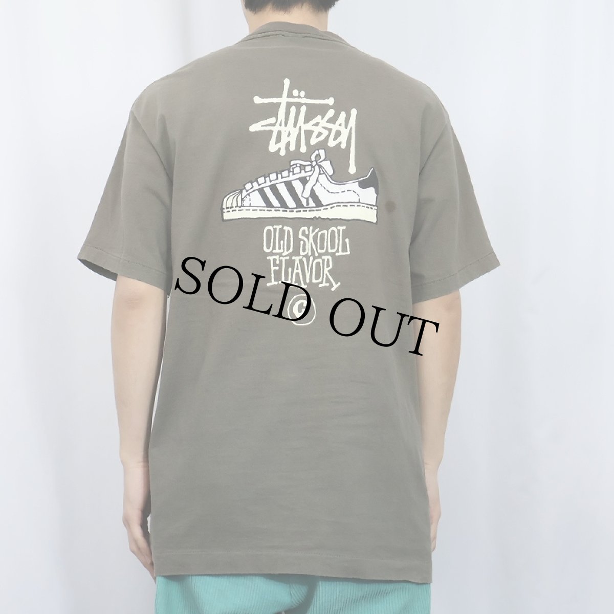 画像4: 80's STUSSY 黒タグ USA製 "OLD SKOOL FLAVOR" プリントTシャツ L (4)